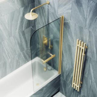 Шторка на ванну MaybahGlass MGV-781-3 60см золото